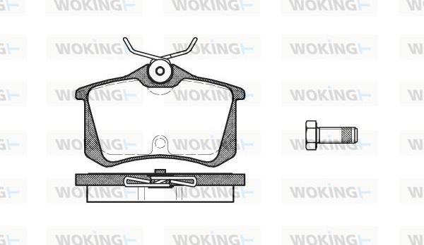 Woking P3633.20 - Kit de plaquettes de frein, frein à disque cwaw.fr