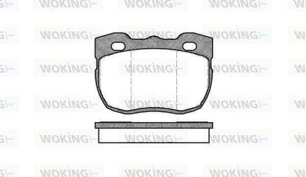 Woking P3673.00 - Kit de plaquettes de frein, frein à disque cwaw.fr