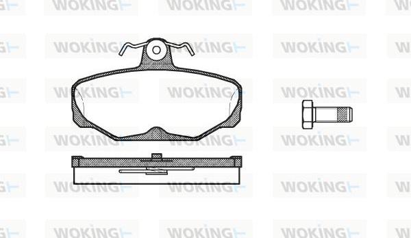 Woking P3053.00 - Kit de plaquettes de frein, frein à disque cwaw.fr