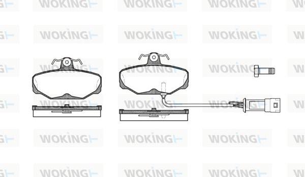 Woking P3053.02 - Kit de plaquettes de frein, frein à disque cwaw.fr