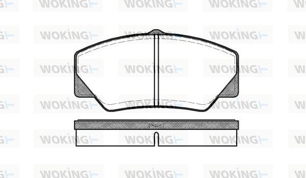 Woking P3063.00 - Kit de plaquettes de frein, frein à disque cwaw.fr