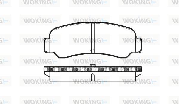 Woking P3003.00 - Kit de plaquettes de frein, frein à disque cwaw.fr