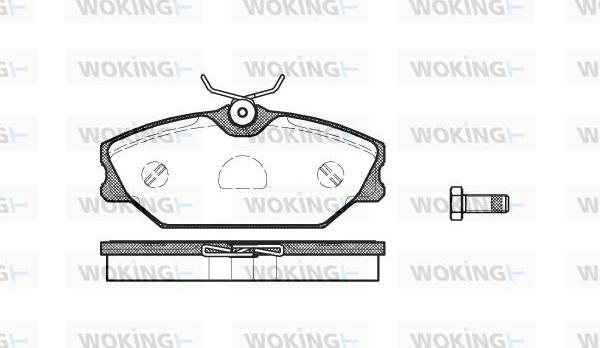 Woking P3083.00 - Kit de plaquettes de frein, frein à disque cwaw.fr