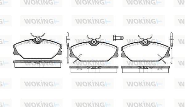 Woking P3083.02 - Kit de plaquettes de frein, frein à disque cwaw.fr