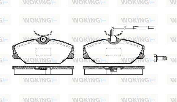 Woking P3083.12 - Kit de plaquettes de frein, frein à disque cwaw.fr