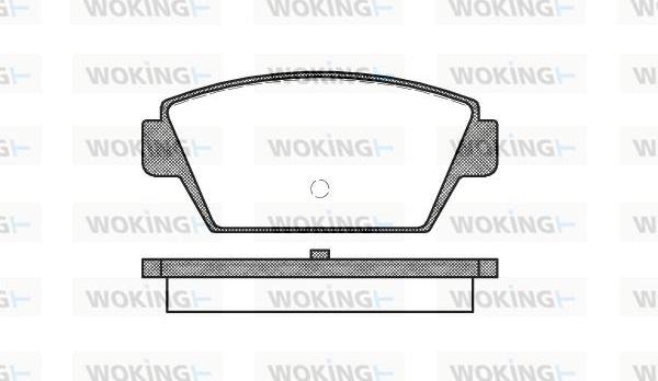 Woking P3153.00 - Kit de plaquettes de frein, frein à disque cwaw.fr