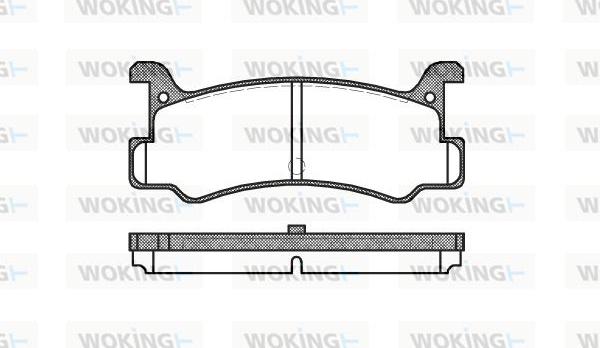 Woking P3133.00 - Kit de plaquettes de frein, frein à disque cwaw.fr