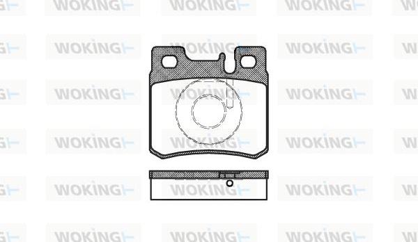 Woking P3823.20 - Kit de plaquettes de frein, frein à disque cwaw.fr