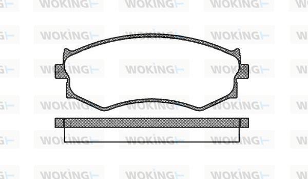 Woking P3873.00 - Kit de plaquettes de frein, frein à disque cwaw.fr