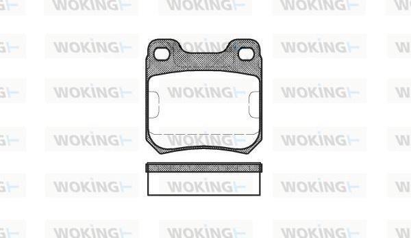 Woking P3393.40 - Kit de plaquettes de frein, frein à disque cwaw.fr