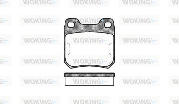 Woking P3393.50 - Kit de plaquettes de frein, frein à disque cwaw.fr