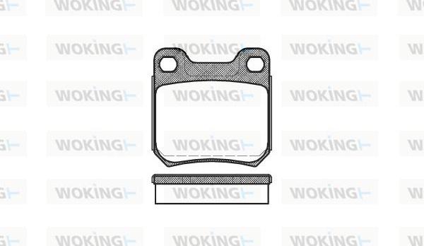 Woking P3393.60 - Kit de plaquettes de frein, frein à disque cwaw.fr