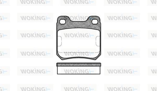 Woking P3393.00 - Kit de plaquettes de frein, frein à disque cwaw.fr