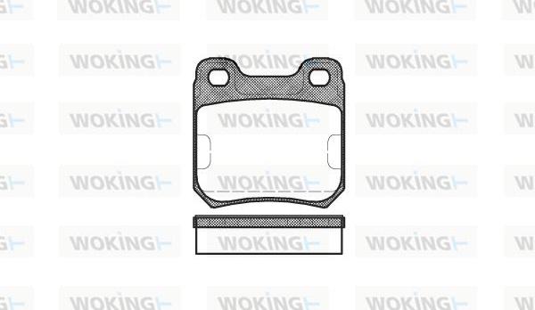 Woking P3393.10 - Kit de plaquettes de frein, frein à disque cwaw.fr