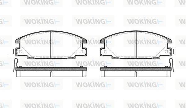 Woking P3383.14 - Kit de plaquettes de frein, frein à disque cwaw.fr