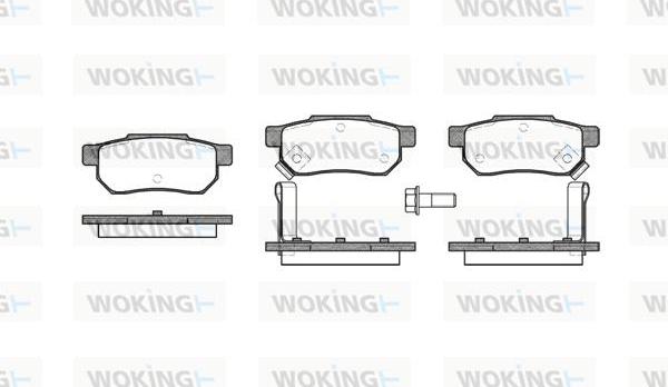 Woking P3333.02 - Kit de plaquettes de frein, frein à disque cwaw.fr