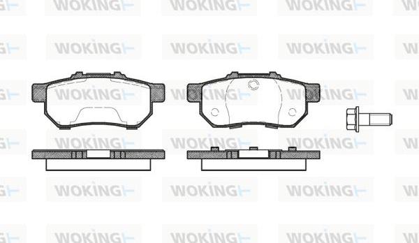 Woking P3333.20 - Kit de plaquettes de frein, frein à disque cwaw.fr