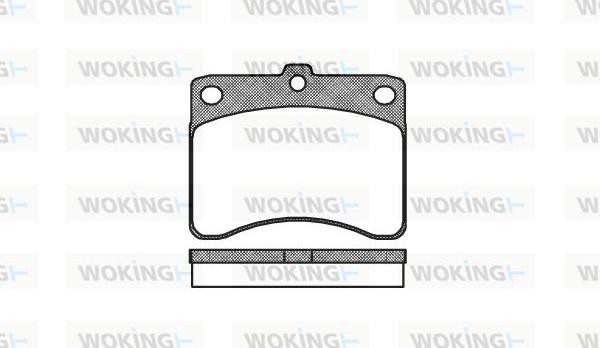 Woking P3323.00 - Kit de plaquettes de frein, frein à disque cwaw.fr