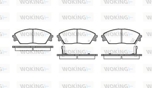 Woking P3293.02 - Kit de plaquettes de frein, frein à disque cwaw.fr