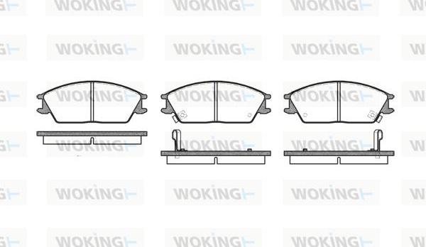 Woking P3243.02 - Kit de plaquettes de frein, frein à disque cwaw.fr