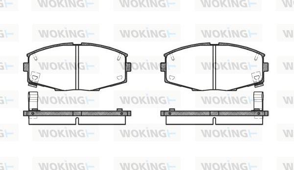 Woking P3253.04 - Kit de plaquettes de frein, frein à disque cwaw.fr