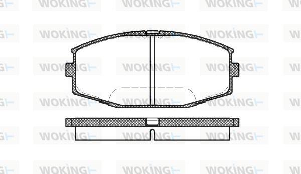 Woking P3253.10 - Kit de plaquettes de frein, frein à disque cwaw.fr