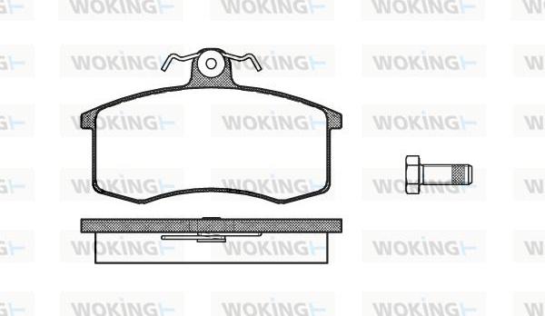 Woking P3213.00 - Kit de plaquettes de frein, frein à disque cwaw.fr