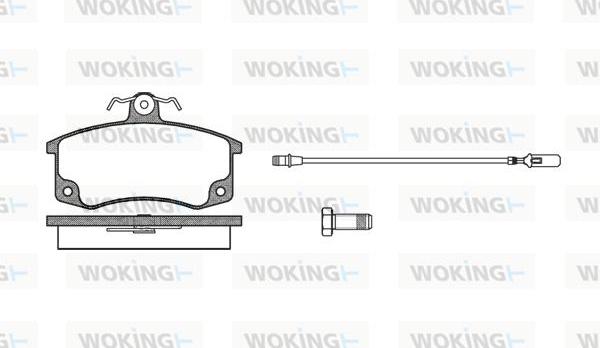 Woking P3213.02 - Kit de plaquettes de frein, frein à disque cwaw.fr