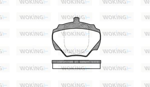 Woking P3223.00 - Kit de plaquettes de frein, frein à disque cwaw.fr