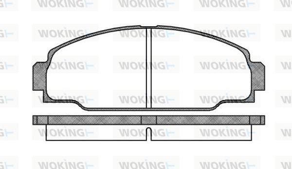 Woking P3743.00 - Kit de plaquettes de frein, frein à disque cwaw.fr