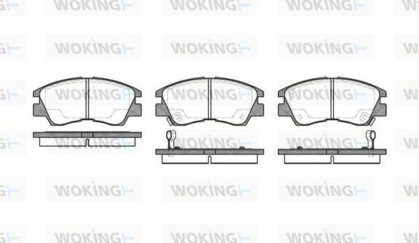 Woking P3753.02 - Kit de plaquettes de frein, frein à disque cwaw.fr