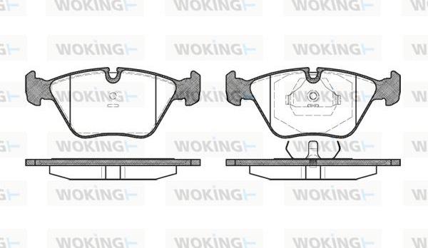 Woking P3703.40 - Kit de plaquettes de frein, frein à disque cwaw.fr