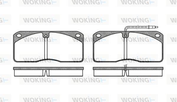 Woking P3783.40 - Kit de plaquettes de frein, frein à disque cwaw.fr