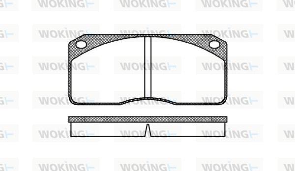 Woking P3783.00 - Kit de plaquettes de frein, frein à disque cwaw.fr