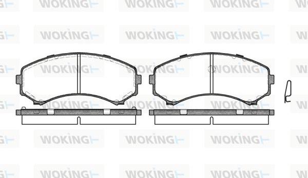 Woking P2963.00 - Kit de plaquettes de frein, frein à disque cwaw.fr