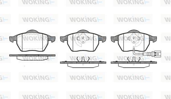 Woking P2903.41 - Kit de plaquettes de frein, frein à disque cwaw.fr