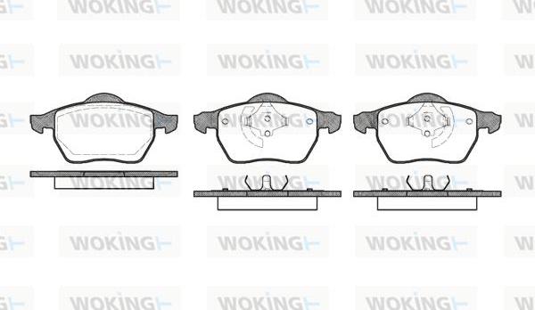 Woking P2903.50 - Kit de plaquettes de frein, frein à disque cwaw.fr