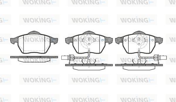 Woking P2903.52 - Kit de plaquettes de frein, frein à disque cwaw.fr