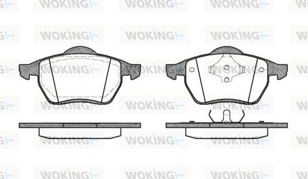 Woking P2903.00 - Kit de plaquettes de frein, frein à disque cwaw.fr