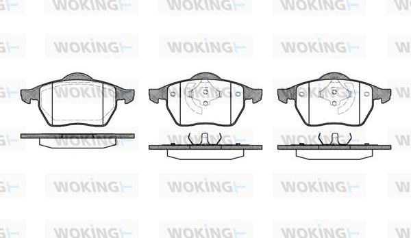 Woking P2903.01 - Kit de plaquettes de frein, frein à disque cwaw.fr