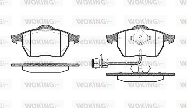 Woking P2903.02 - Kit de plaquettes de frein, frein à disque cwaw.fr