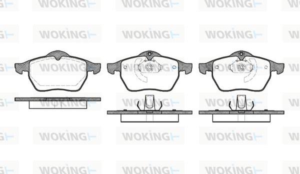 Woking P2903.10 - Kit de plaquettes de frein, frein à disque cwaw.fr