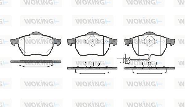 Woking P2903.11 - Kit de plaquettes de frein, frein à disque cwaw.fr