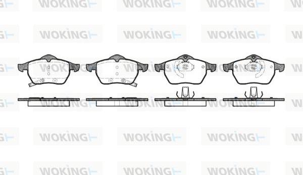 Woking P2903.32 - Kit de plaquettes de frein, frein à disque cwaw.fr