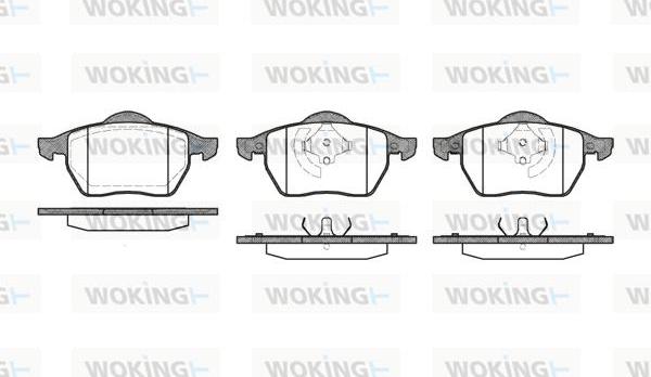 Woking P2903.20 - Kit de plaquettes de frein, frein à disque cwaw.fr