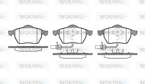 Woking P2903.22 - Kit de plaquettes de frein, frein à disque cwaw.fr