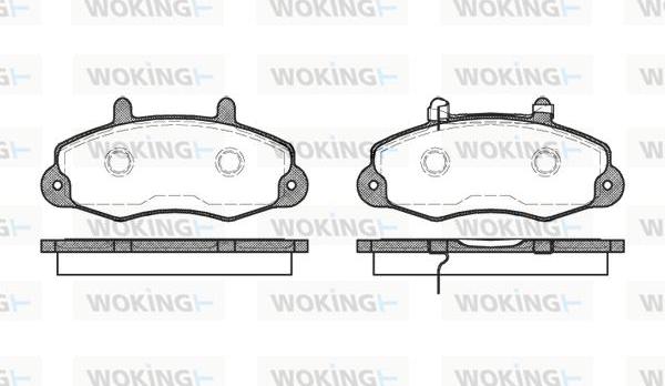 Woking P2913.02 - Kit de plaquettes de frein, frein à disque cwaw.fr