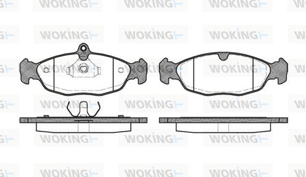 Woking P2933.20 - Kit de plaquettes de frein, frein à disque cwaw.fr