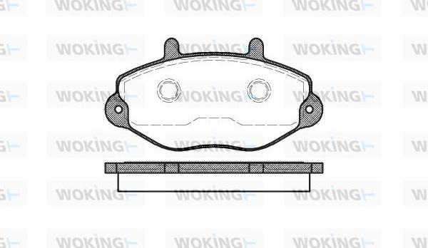 Woking P2923.00 - Kit de plaquettes de frein, frein à disque cwaw.fr