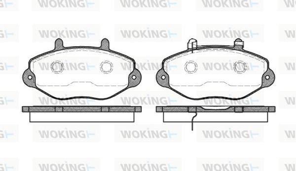 Woking P2923.02 - Kit de plaquettes de frein, frein à disque cwaw.fr